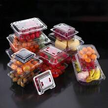 50pcs Thickened Disposable Pastry Storage Boxes Odorless Clear Refrigerator Containers Ideal For Home Bakery Restaurant Dessert Food Storage And Organization - 透明 - 查看 4
