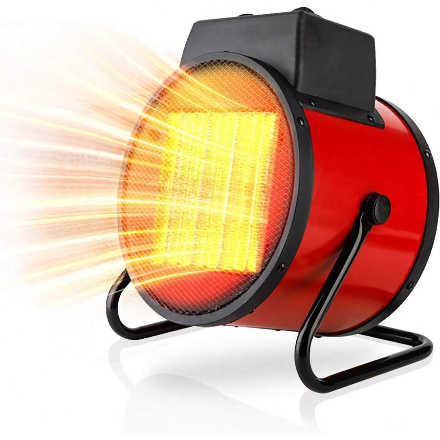 Calentador de Espacio de 2000, Calentador Portátil para Hogar, Calentador Eléctrico con Termostato Protección Sobrecalentamiento, para Oficina, Obras, Talleres, Camping, Garajes - 1 - Ver 1