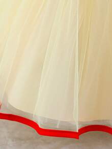 Babyflickors prinsessrollspel tyllrosett elegant festklänning, prinsessklänning lämplig för babyflickans 1-årspresent, fest, bröllop, blomsterflicka, året runt - Multifärgad - Visa 9