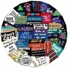 50pcs Graffiti Sticker Pack, Cartoon Stickers For Decorating Phone, DIY Planner, Water Bottle, European And American Style - Multicolor - View 1