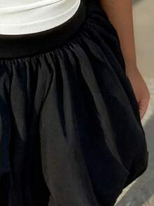 Bộ áo thun ngắn tay in chữ và chân váy hoa cho bé gái. - trắng - Xem 4