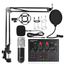 Gaming Microphone Exclusive BM800 Mobile Phone Sound Card Live Streaming Full Set Computer Microphone Sound Card + Gaming Sound Card - 1 - Xem 9