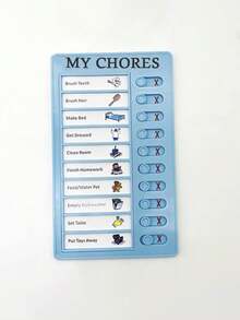 Children's Self-Regulation Message Book, Punched Card Memo, Student Checklist Planner Board, Daily To-Do List