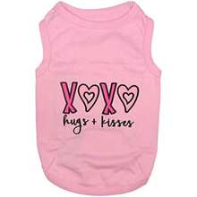 Parisian Pet Dog Summer Clothes | '' Funny Dog Tshirt with Embroidery Pattern, Size(XOXO XS) - Multicolor - Ver 10