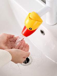 1 Vòi nước mở rộng hình vịt và voi cho trẻ em - Dụng cụ hỗ trợ đánh răng cho trẻ em hoạt hình đáng yêu, Vòi nước mở rộng cho trẻ mới biết đi giúp rửa tay dễ dàng hơn - Đã nâng cấp - Xem 3