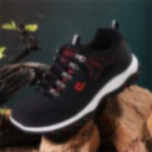 Men's Outdoor Hiking Shoes And Men's Casual Walking Shoes - 黑色 - 查看 8