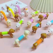 10pcs Stress Relief Stretch Dog Toy, Sausage Dog With Changeable Shapes, Halloween Gift For Friends, OPP Bag Packing - Multicolor - View 9