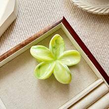 1pc Ladies' Blue Tie-Dye Floral Hair Claw Clip, Suitable For Beach Vacation Hair Accessories, Daily Use, Gift For Women Hair Clips Hair Jaw Clip Hair Clamps Hair Clutch Hair Catcher Clip, School Stuff, College Fall Winter Flower - Multicolor - View 20