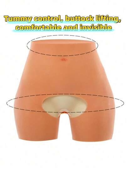 硅胶无裆提臀裤 S/M/L 码，高弹硅胶假臀垫，提臀丰臀，开裆七分裤，内部大蜂窝设计，吸水性强，高弹防卷边，舒适不紧绷，贴合人体曲线，适合万圣节、婚礼、派对、毕业典礼、生日礼物及日常穿着。