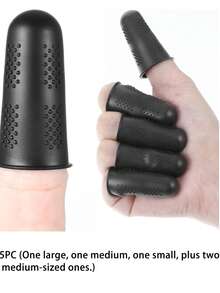 3Pcs Silicone Finger Protectors Set – Heat Resistant, Non-Slip, Reusable For Hot Glue Gun Crafting DIY Projects