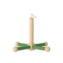 1pc Parrot Toy Rotating Stand Perch, Suitable For Parrots, Parakeets, Cockatoos, 23.5*17.5cm Solid Color, 22*22cm Gradient Color, Random Yarn Color