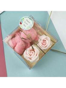 1 Pack, Towel Bear Soap Rose Gift Box, Valentine's Day, Birthday Gift, Anniversary Wedding Gift - Red Valentine's Day Gift Box - Best Gift For Women, Husband And Wife Thanksgiving And Christmas/New Year Gift - Multicolor - View 11