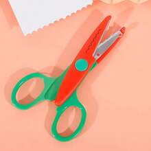 Kéo thủ công họa tiết hoa lượn sóng 5 inch, kéo trang trí cho các dự án thủ công, kéo cắt giấy an toàn - Nhiều màu - Xem 10
