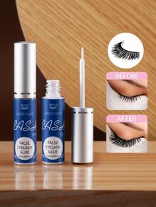 1 Piece Of Transparent False Eyelash Glue 6ml, Super Strong, Long-Lasting, Wear-Resistant, Strip-Shaped Eyelash Glue, Quick-Drying, Waterproof, Non-Irritating, Latex-Free, Suitable For Strip-Shaped False Eyelashes And Lash Clusters, Suitable For Sensitive Eyes, DIY False Eyelash Supplies - White - View 4