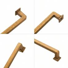 Juego de 6 tiradores de latón antiguo para gabinetes de cocina de 5 pulgadas tiradores de cajón clásico manijas de cocina para gabinetes tiradores de cambiador retro - Cuarenta y un años - Ver 6