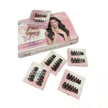 uñas postizas de presion - producto de alta durabilidad - Negro - Ver 1