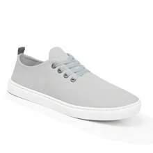 Men's Casual Stylish Lightweight And Durable Low-Top Sneakers Modern Design Year-End Release Lowest Price - Grey - View 3