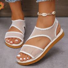 女士时尚网眼凉鞋，泡沫底，休闲百搭