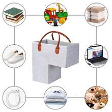 Foldable Stair Basket With Durable Handle, Suitable For Carpeted Stairs, Can Be Used To Store Clothes, Books, Laptops, Durable Stair Step Basket, Foldable, Suitable For Home Storage, Christmas And Halloween Gifts - 彩色 - 查看 8