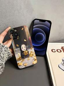 Funda para teléfono Cozy Coins compatible con teléfonos ,  17,  16 Pro Max,  15 Pro Max,  13 y  12. Fabricada en TPU para una protección total contra golpes y caídas. Un regalo divertido para familiares, amigos, gamers y cualquier persona que aprecie los diseños únicos. - Negro - Ver 4