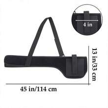 Concealed Carry Shoulder Gun & Handgun Holster, Universal Compatibility For Men & Women, With Neoprene Chest & Waist Band & Shoulder Strap - Black - View 11