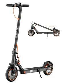 T6 Lightweight And Durable Aluminum Alloy E-Scooter: Equipped With A 350W Brushless Motor, Suspension, 8.5-Inch Solid Rubber Tires, 36V Lithium-Ion Battery With A Range Of Up To 35 Km, Intelligent LED Display And App Control. - màu đen - Xem 9