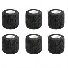 1/2/4/6/9 Rolls Elastic Bandage, Breathable Soft Non-Woven Fabric Bandage, Suitable For Football, Basketball, Fitness, Weightlifting, Boxing, Used For Wrist, Ankle, Finger And Other Joint Compression - Black - View 15