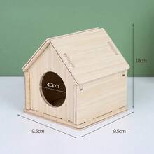New Wooden Hamster Villa Chewable Easy To Install Platform House Cage Accessories Hamster Climb Toy Pet Supplies - Multicolor - View 28