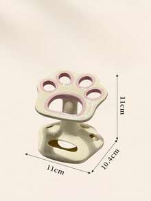 Estante de almacenamiento de cepillos de dientes de cerámica, soporte de base para cepillos de dientes lindo para el baño, artículos de baño de lujo para el soporte del cepillo de dientes y el dentífrico - Multicolor - Ver 3