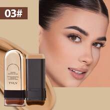 New Gold-Plated Foundation Stick - Waterproof, Sweat-Proof, Matte Effect, Foldable Double-Head Design, Equipped With Paste-Shaped Brush Head, Suitable For Daily Commuting, Dating, Stage Performance, Photography And Travel - Cream Color Is Also An Excellent Choice For Easter Gifts - 9830 - Xem 11