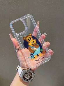 Ốp lưng điện thoại đệm khí trong suốt Paul Frank được cấp phép chính thức, bảo vệ toàn thân chống rơi hình mặt khỉ kèm nắp camera, thiết kế mới tương thích với iPhone 13/14/15/16/17 Pro Max - Nhiều màu - Xem 4