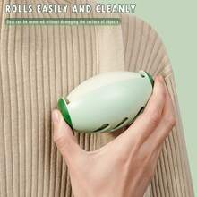 1pc, Reusable & Washable Lint Roller  Manual Electrostatic Sticky Lint Hair Dust Brush, Carpet Hair Remover Brush For Clothing, Sofa, Furniture, Bedding, Cleaning Tool, Vacuum Cleaner Attachment And Brush Plush Party Autumn Fall Halloween - 綠色 - 查看 5