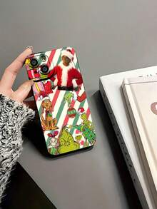 Funda navideña del  para teléfono compatible con Samsung,  17,  16 Pro Max,  15 Pro Max,  13 y  12. Resistente a golpes y caídas para una protección navideña inolvidable. Un regalo divertido para familiares, amigos, seres queridos, parejas y para Navidad. - Negro - Ver 5