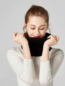 男女皆宜的秋冬季颈部遮盖物，颈托，颈部保护围巾，颈部遮盖物，垂颈巾，颈部防护