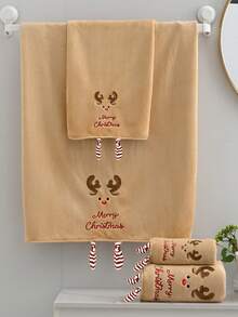 1 pezzo/2 pezzi Asciugamano natalizio in morbido pile di corallo con disegni di pupazzo di neve, renna, Babbo Natale, ad asciugatura rapida, senza pelucchi, adatto per sauna, super assorbente, leggero, asciugamano per ospiti, decorazione da bagno, regalo dell'Avvento, miglior regalo di Natale, dimensioni asciugamano 34*75, dimensioni asciugamano da bagno 70*140, asciugamani da doccia per salone di bellezza, hotel, sport, articoli essenziali per la casa, asciugamano, cura della pelle