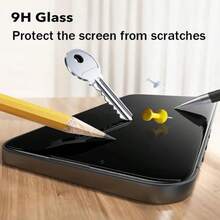 MALUUBA (10pcs) 5pcs Camera Lens Protector + 5pcs Dust-Free Tempered Glass Screen Protector Compatible With IPhone 17/17 Air/17 Pro/17 Pro Max, Anti-Peeping Screen Protection Essentials, Applicable To Daily Shield, Office, Home Daily Shield Office Home Phone Screen Protector Phone Accessories Waterproof Shockproof Anti-Fall Scratch Resistant - 5pcs Privacy - View 5