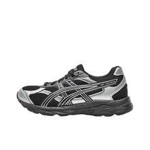 Asics RUNNING KIDS CONTANA Comfortable Anti-Slip Breathable Low-Top Children's Running Shoes, Black & Silver, Youth - Black and Silver - View 1