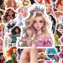 50 buc Autocolante Prințesa și Alice Nel Paese Delle Miraglie – Drăguțe/Amuzante, Detașabile, Adeziv de înaltă calitate; Compatibile cu Huse de Telefon/Desktopuri/Sticle de Apă/Pahar/Cărți, Decor Dormitor, Cadouri de Petrecere; Jucării pentru Fete; Pasionați de Meșteșuguri/Fani Anime, Cadouri Personalizate/Amuzante, Ciorap de Crăciun, Cadouri de Crăciun - Multicolor - Vizualizare 9