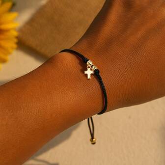 1pc Women's Fashion Bracelet, Bohemian Style, Minimalist Design, Versatile, Handmade Woven Friendship Bracelet Suitable For Men And Women, Perfect Gift For All Occasions, New Year Gift For Beautiful Girls