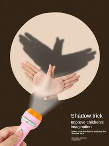 Children's Cognitive Projection Flashlight Set - Compact, Portable With 24 Patterned Slides, Soothing Toy Gift (Flashlight & Projection Slides Randomly Included)