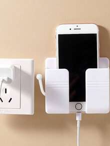 Wall Mounted Razor & Phone Holder, Plastic Storage Box Organizer Rack, Multifunctional Storage Shelf For Home, Dorm, Rental Apartment - Multicolor - View 11