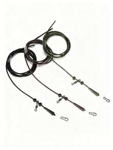 1 Set de Equipo de Pesca de Carpa, Montaje de Pelo, Giratorio de Cambio Rápido, Accesorios de Pesca, Tubo de Carpa, Anti-Rig, Set de Equipo de Pesca de Carpa