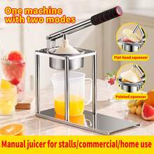Manual Orange Juicer Made Of 304 Stainless Steel With Minimalist Design And Compact EVA Handle. - Silver - View 5