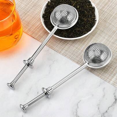 Stainless Steel Tea Infuser Sphere Pressure Tea Maker Retractable Tea Strainer Tea Ball Tea Leaf Filter