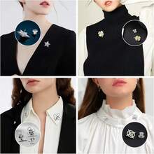 5/10/15/20/30/40/50pcs Locking Needle Backs, Metal Needle Backs For Button, Sewing, DIY Button Badge Needle Backs - Multicolor - View 5