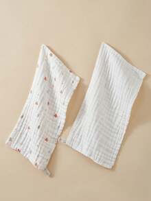 5/3条装随机婴儿纯棉六层纱布毛巾，新生儿浴巾，儿童面巾