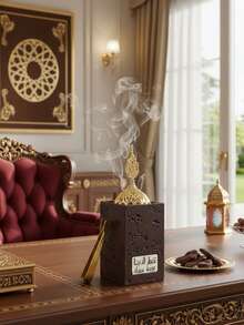 一套现代纯色树脂圆柱形香炉，包含一个精致时尚的巴库香炉和一个简约的巴库香炉底座。这款香炉可用作办公室、家具、书房、客厅、卧室、桌面、餐桌等场所的装饰品，也可作为香氛容器使用。 - 彩色 - 查看 4