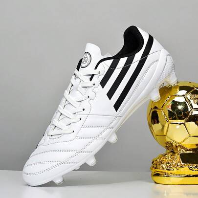 男式足球鞋女式室内鞋男女款棒球草皮鞋青少年橄榄球成人足球鞋宽版 AG FG 训练运动鞋