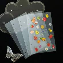 5/10/15 Stücke/Tüte A6 matte loseblatttrennblätter, Aufkleber Aufbewahrung, Aufkleber Notizbuch, halbtransparente loseblatttrennblätter, A6 Planer Einlagen, PP Material, Loseblattordner Nachfülleinlagen, geeignet für Notizbücher, Planer, Scrapbooks, Aufkleber Aufbewahrung, Schul- und Bürobedarf - Transparent - Übersicht 6