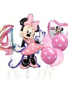 Mouse Theme Party Balloon Set  Birthday Party Balloon Combination Set Suitable For Holiday Celebration Event Decoration Supplies Background Wall Decoration Balloon Props - Multicolor - View 13
